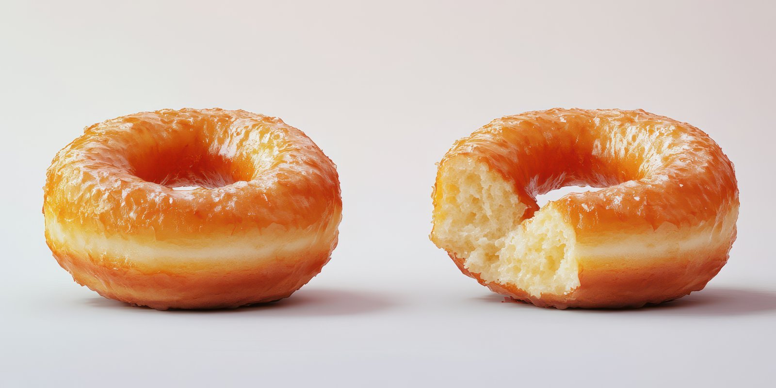 Delicious glazed donuts showcasing a perfect treat for breakfast or dessert